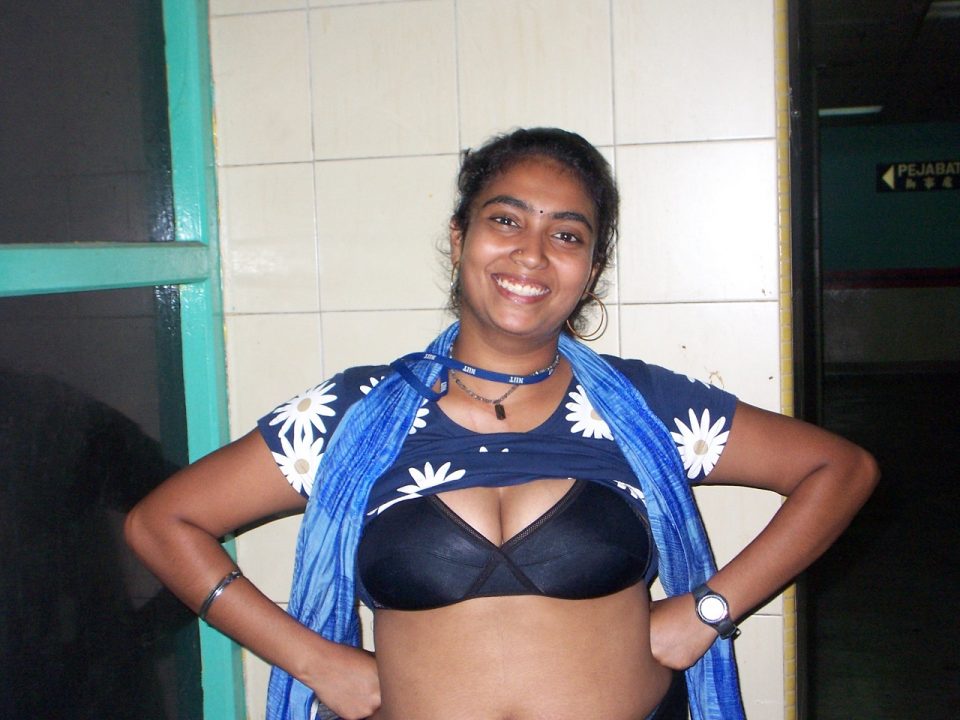 Bihari housewife removing bra