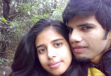 Indian girlfriend boyfriend honeymoon photos
